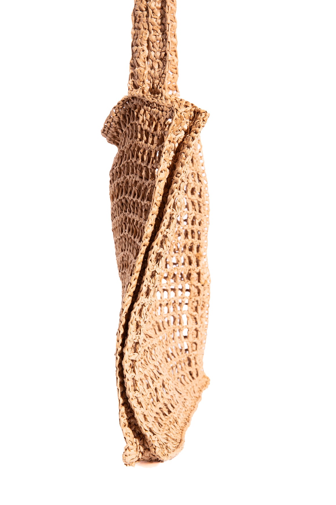 PRADA Raffia Woven Open Tote