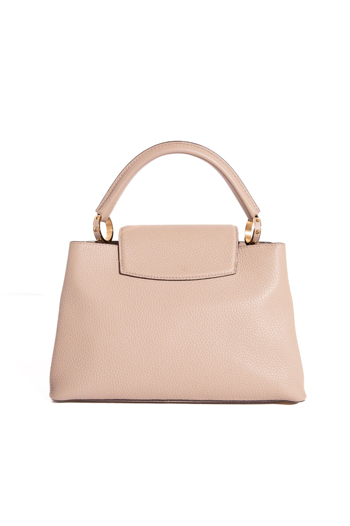 LOUIS VUITTON Taupe Capucines MM