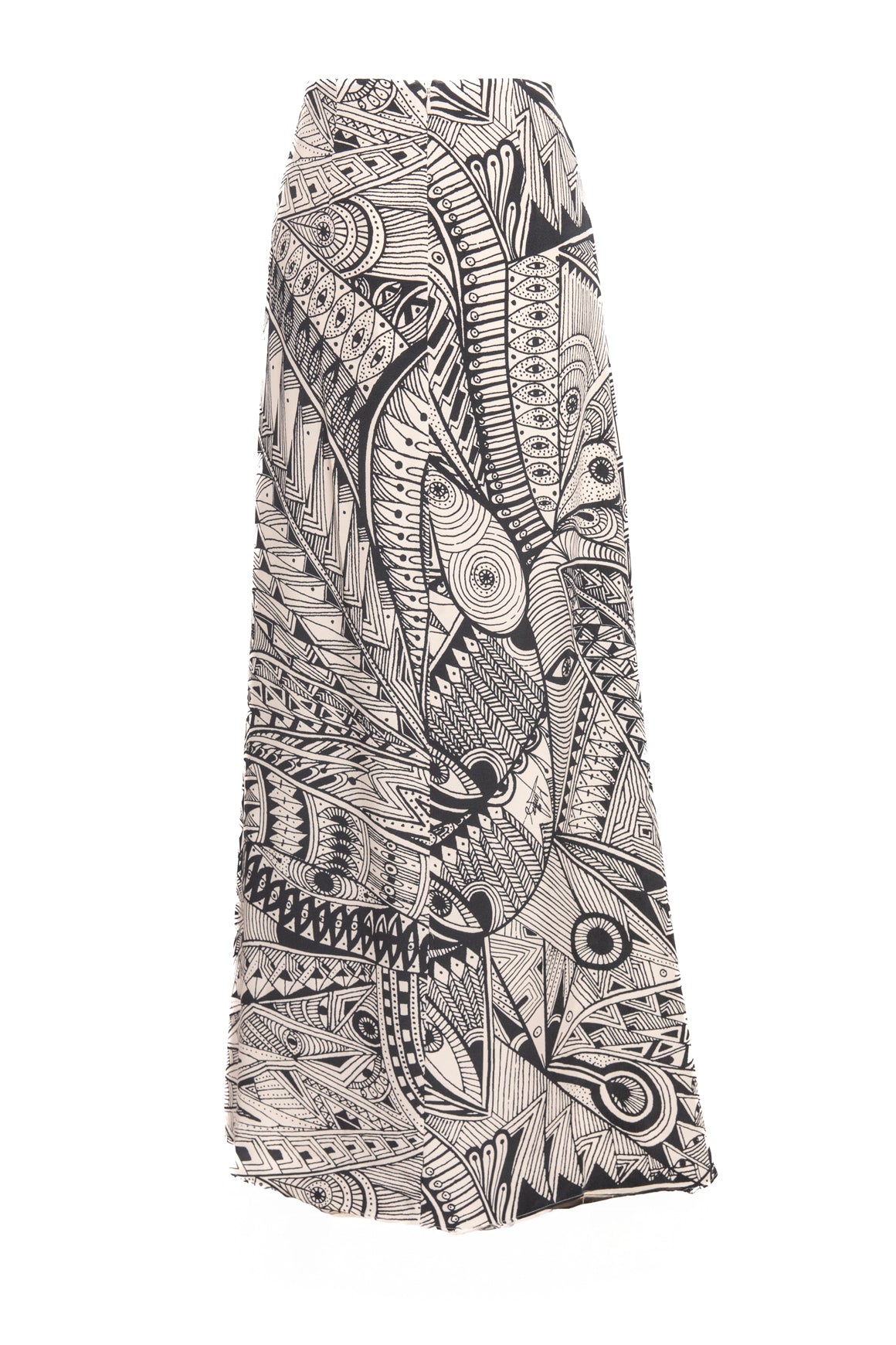 HEIRLOME Black & White Printed "Leticia" Maxi Skirt (Sz. XS)