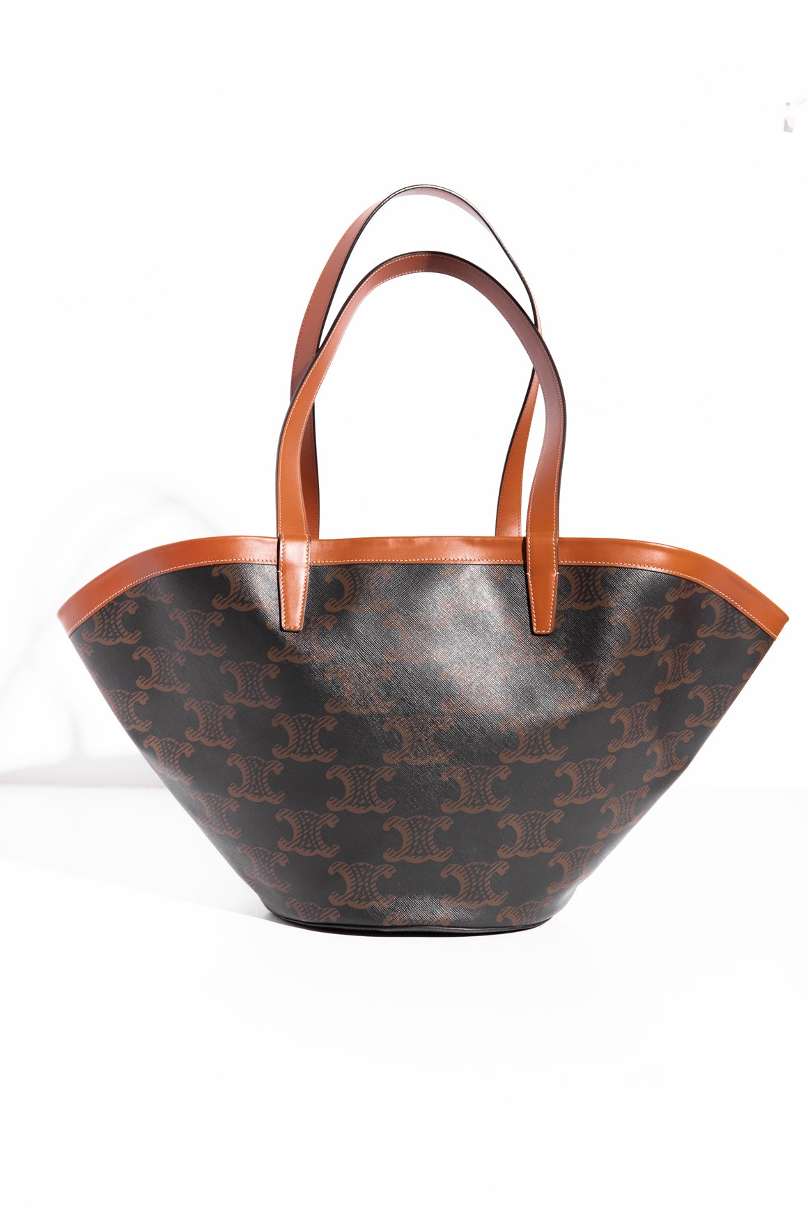 CELINE Brown Monogram Medium Couffin Bag
