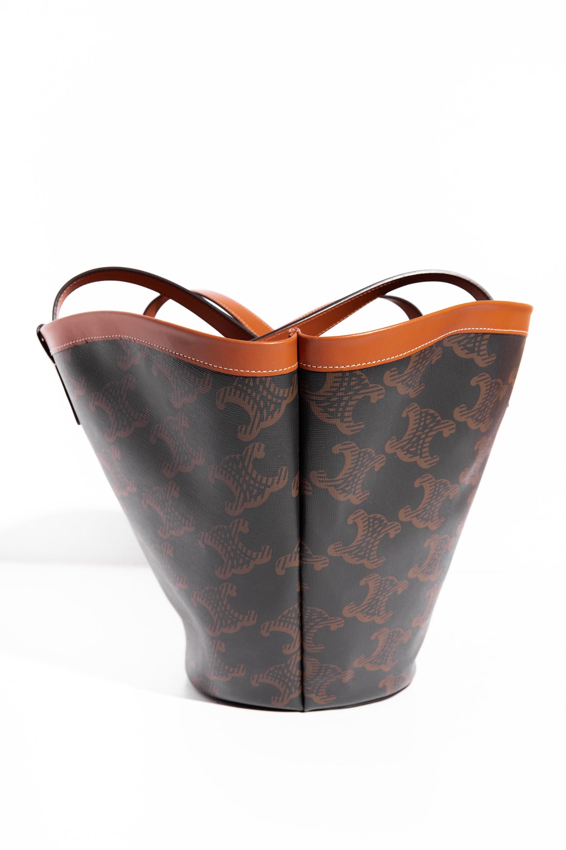 CELINE Brown Monogram Medium Couffin Bag