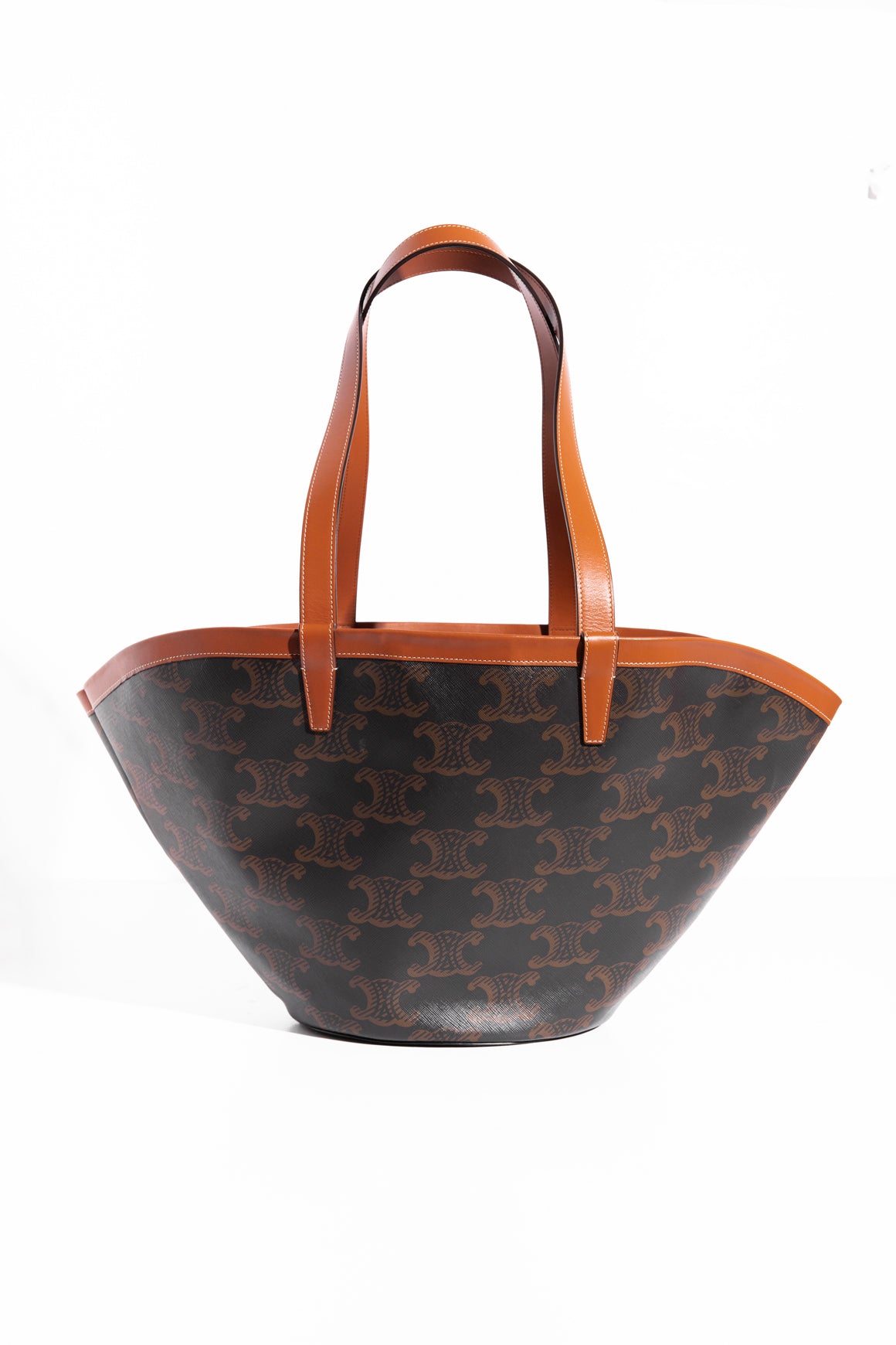 CELINE Brown Monogram Medium Couffin Bag