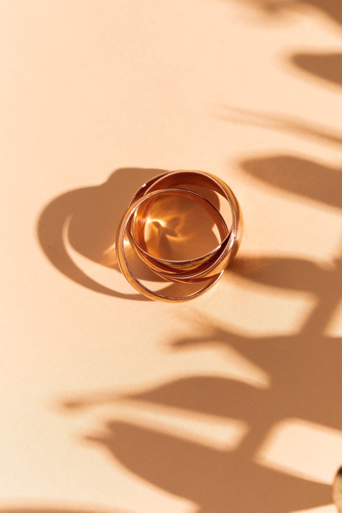 LANA 14K Rose Gold Three Row "Bubble" Ring