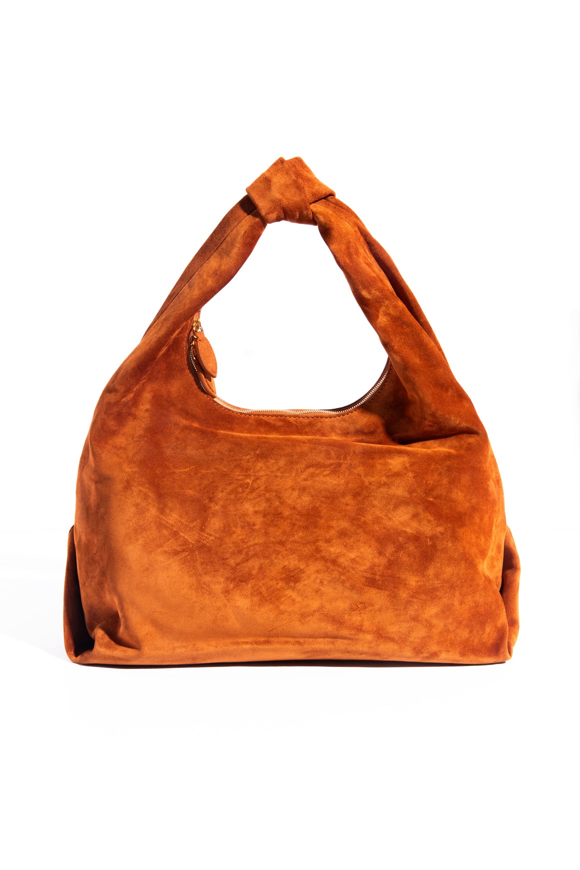 EXPRESS Orange Suede Genuine Leather Purse hot Shoulder Bag Hobo Tote