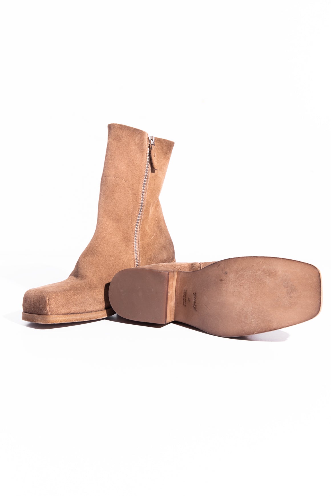 MARSELL Tan Suede Ankle Boots (Sz. 37)