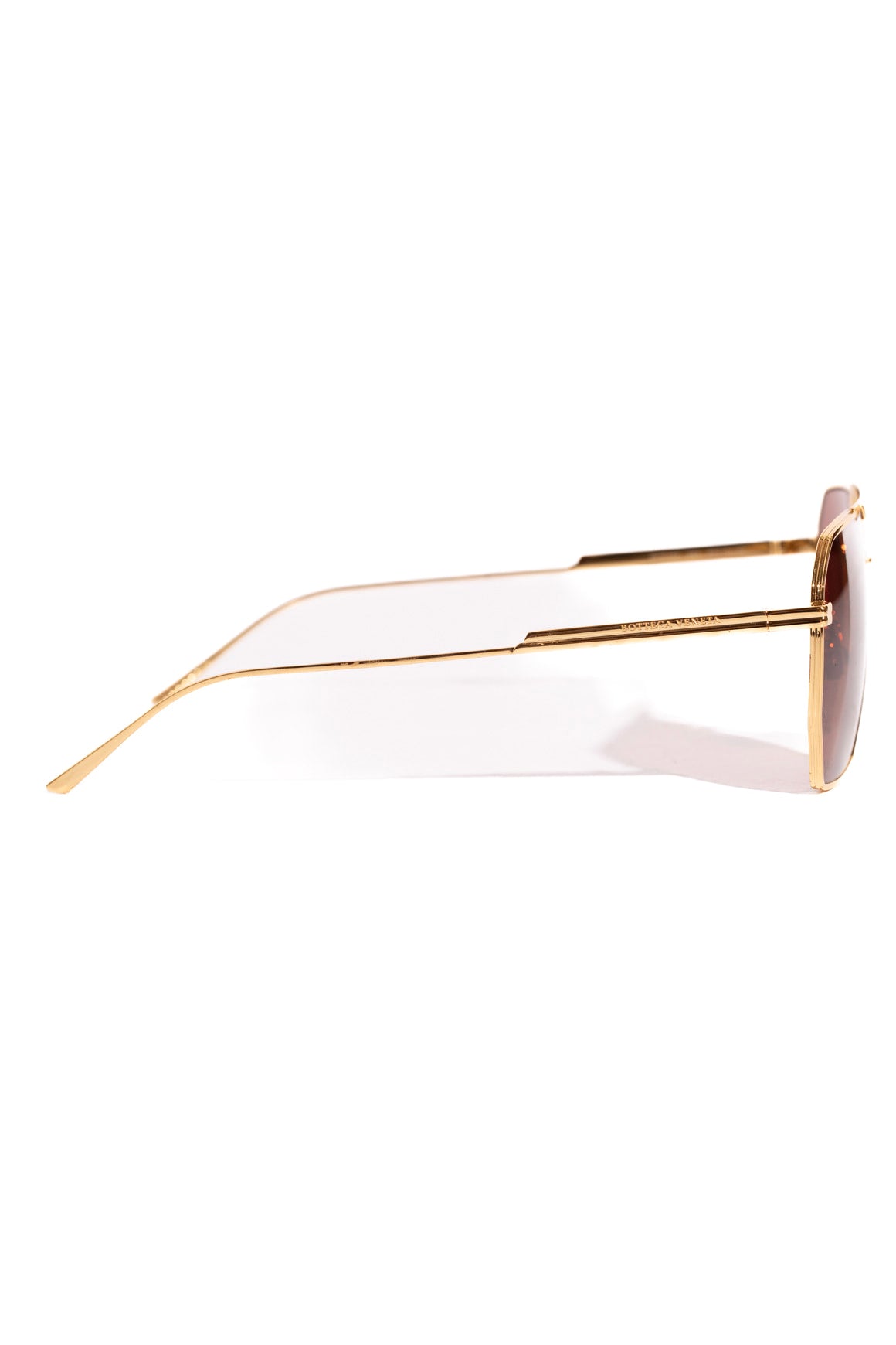 BOTTEGA VENETA Gold Classic Aviator Sunglasses