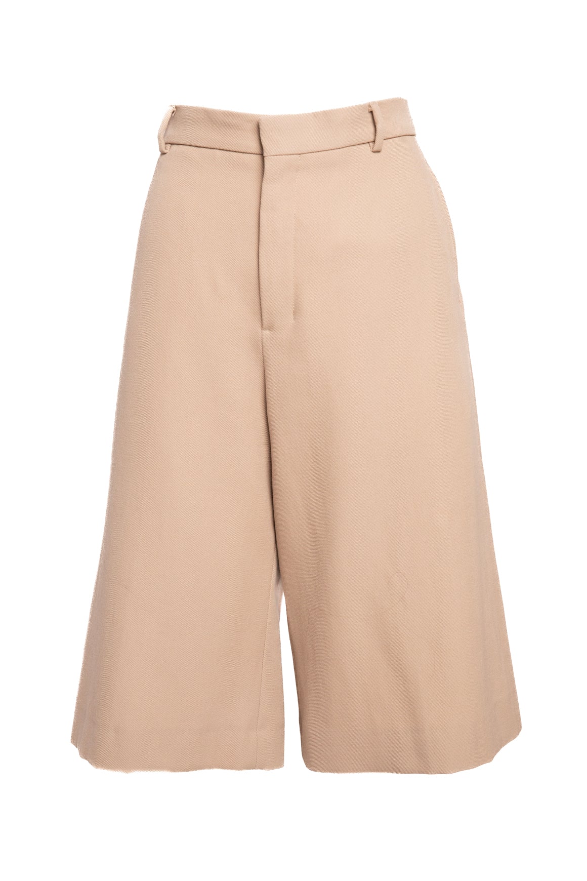 AMI PARIS Tan Wool Culotte Shorts (Sz. M)