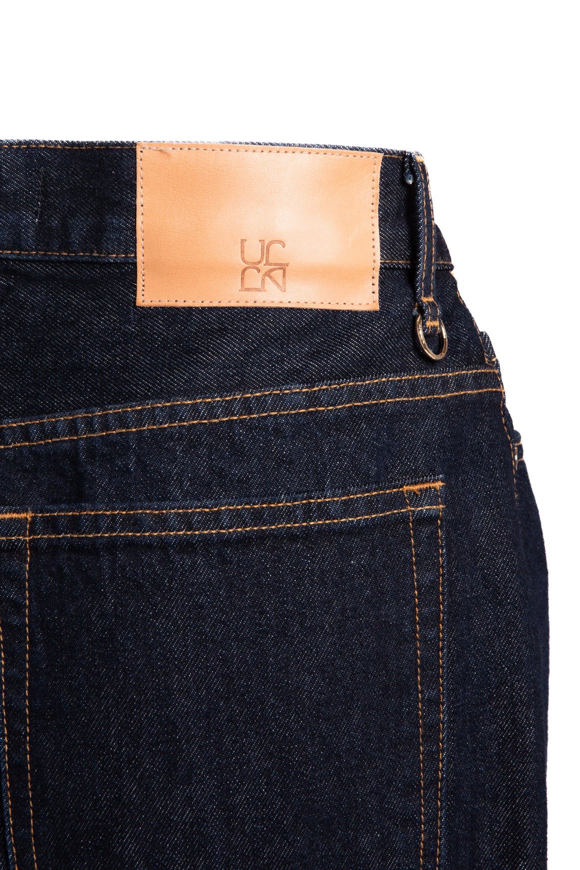 ULLA JOHNSON Dark Wash Straight Leg Cuffed Jeans (Sz. 30)