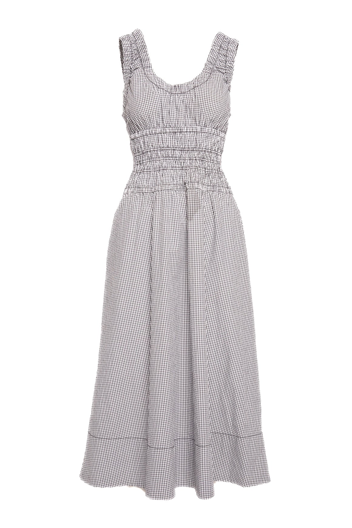 PROENZA SCHOULER Black & White Gingham Midi Dress (Sz. S)