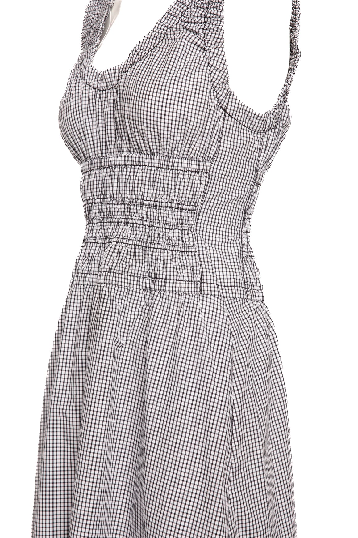 PROENZA SCHOULER Black & White Gingham Midi Dress (Sz. S)