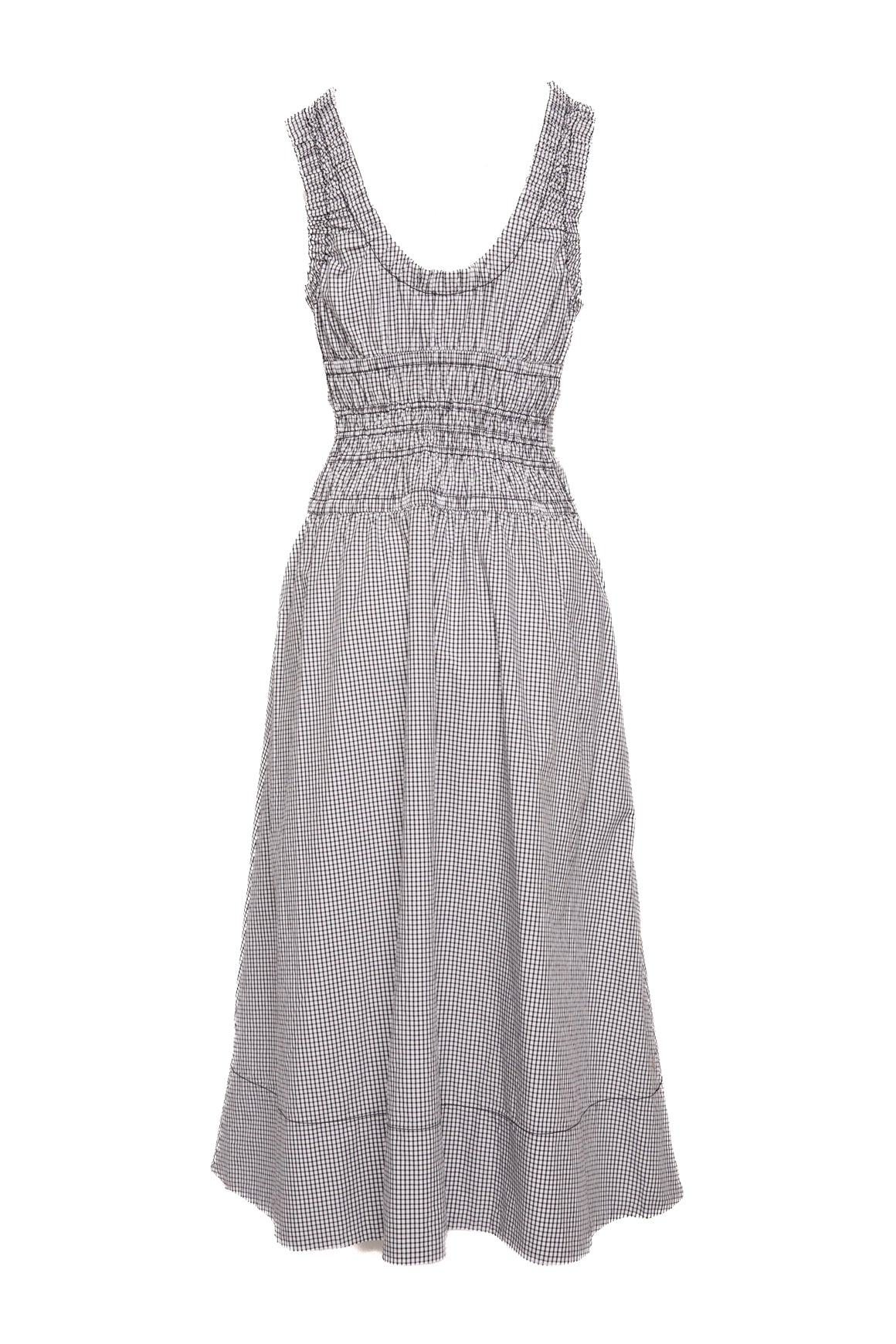 PROENZA SCHOULER Black & White Gingham Midi Dress (Sz. S)