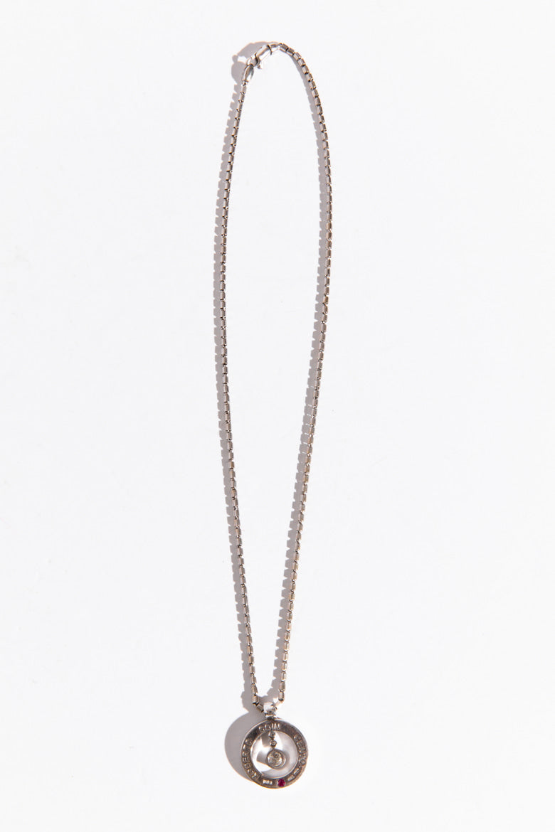 ROBERTO COIN White Gold & Diamond Baby O Necklace