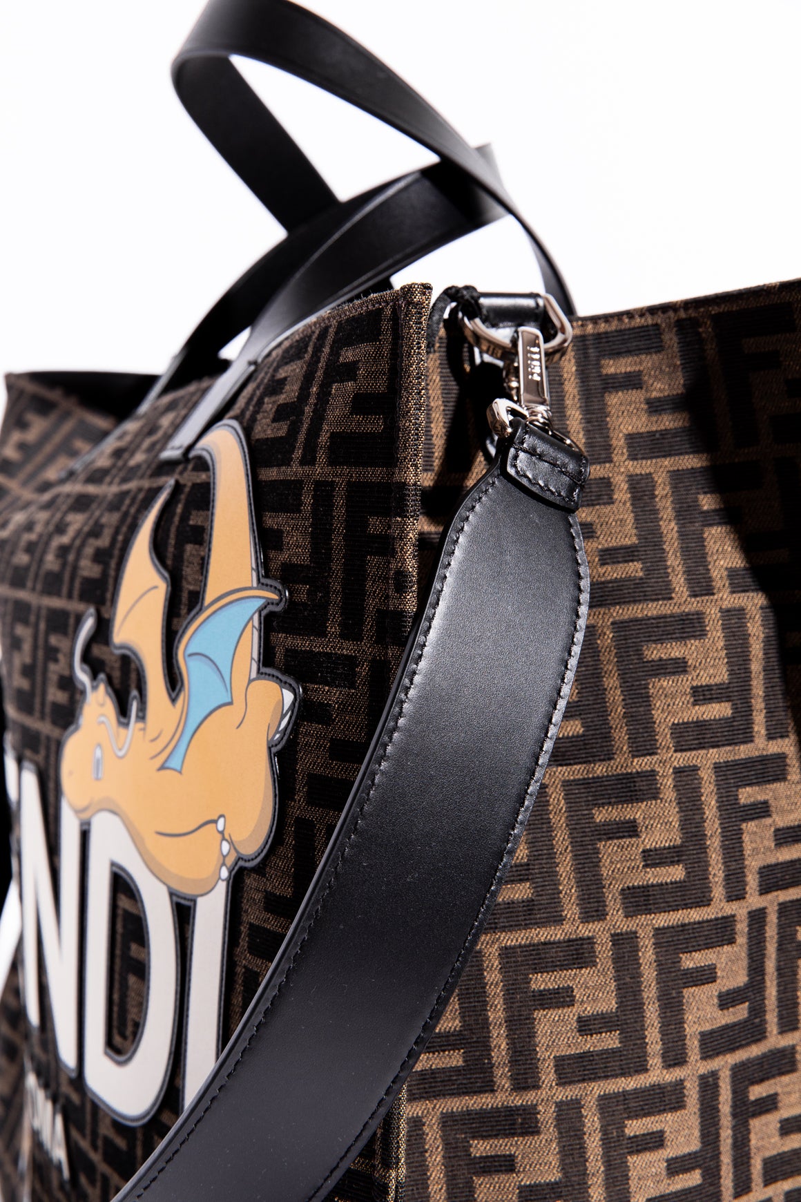 FENDI X FRGMT X POKEMON Dragonite Zucca Tote Bag