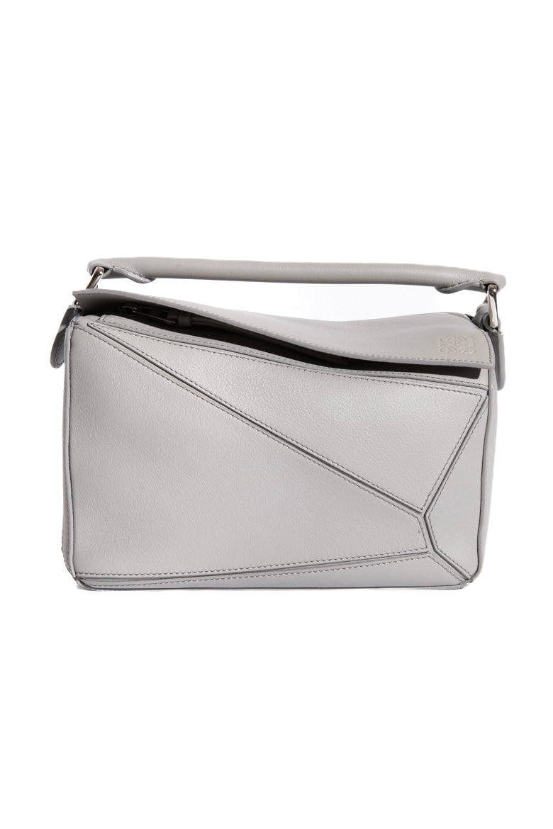 LOEWE Light Grey Puzzle Edge Bag