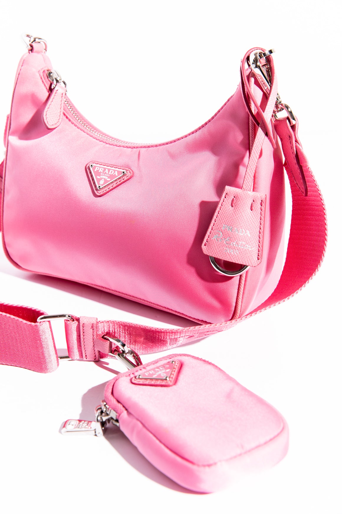 PRADA Pink Re-Edition 2005 Re-Nylon Mini Bag