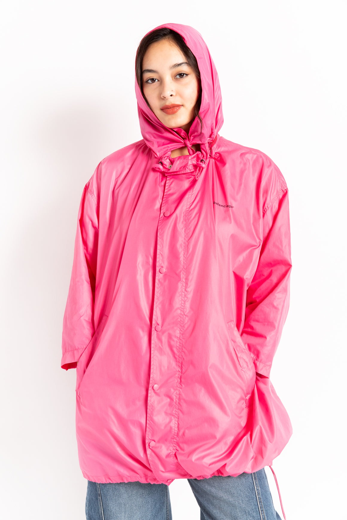 BALENCIAGA Pink Nylon Windbreaker