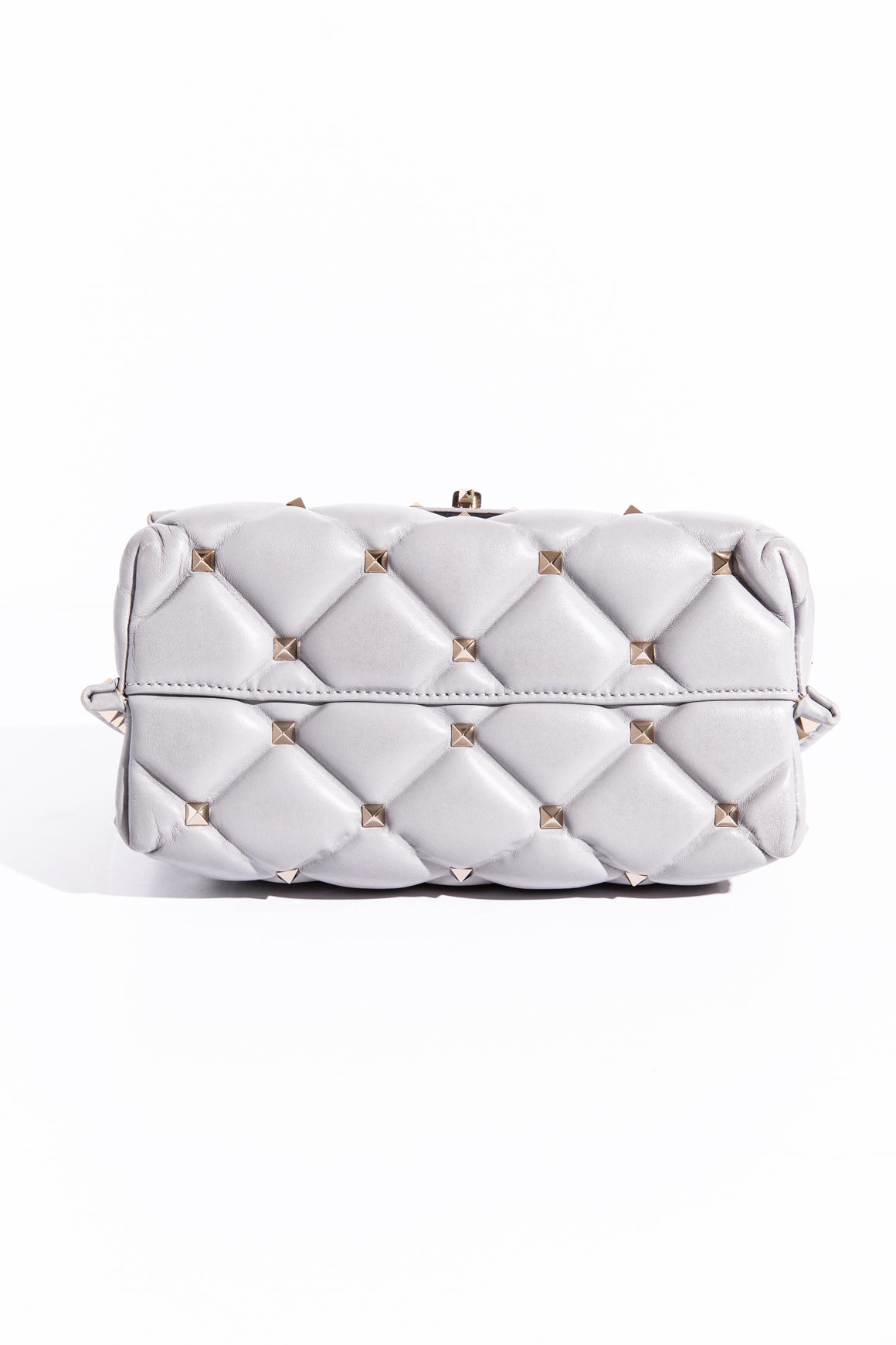 VALENTINO Grey Candystud Top Handle Bag