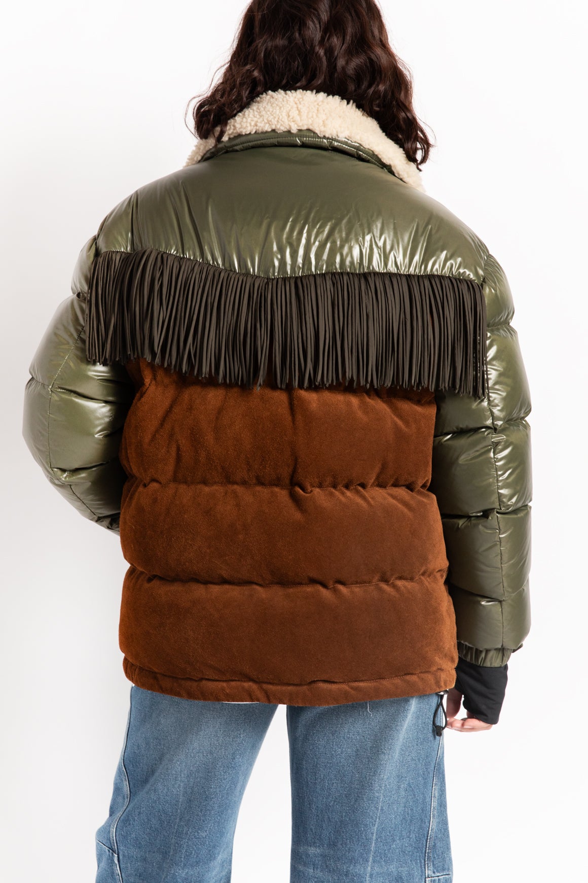 Moncler fringe jacket on sale