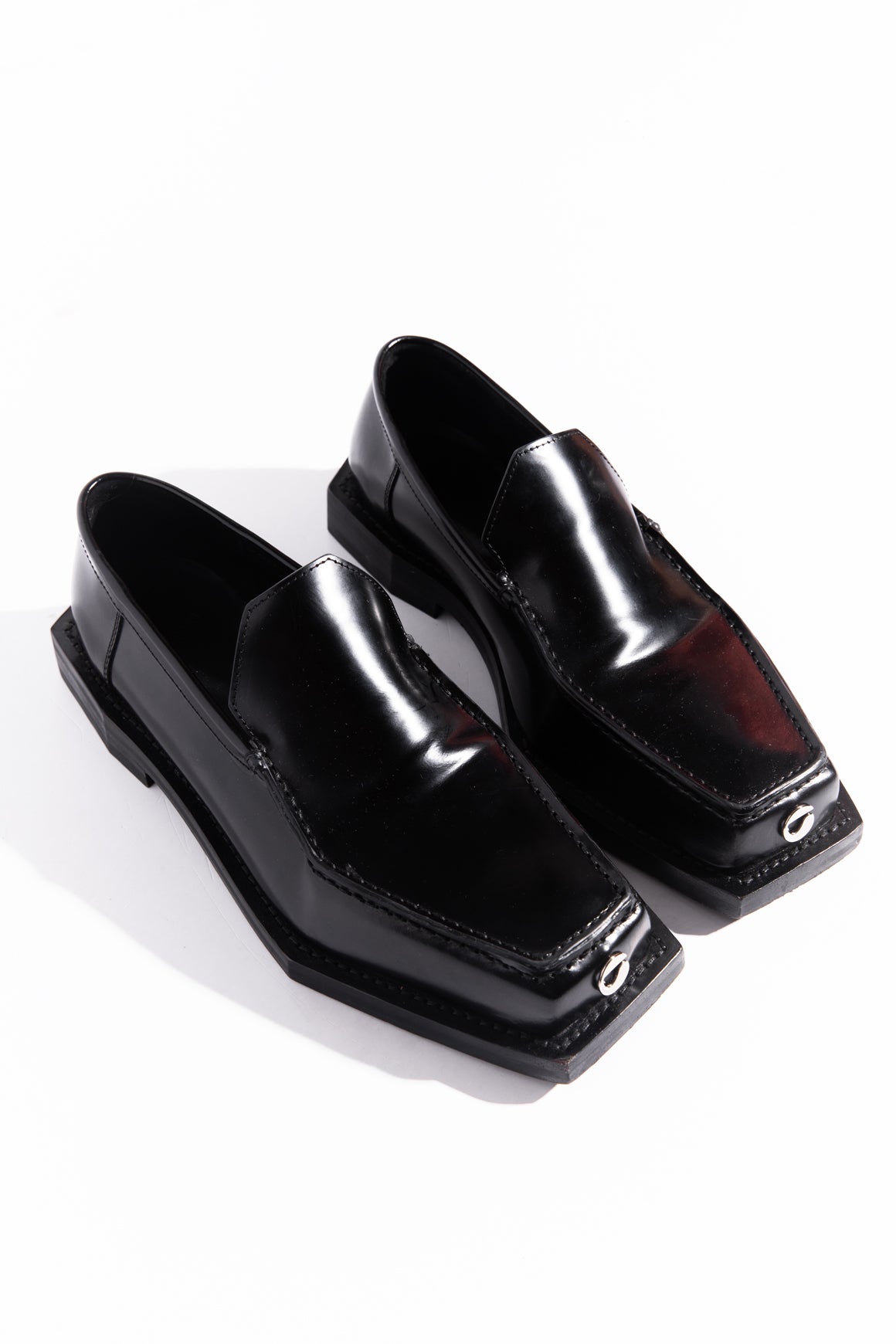 COPERNI Black Leather 3D Vector Loafers (Sz. 41)