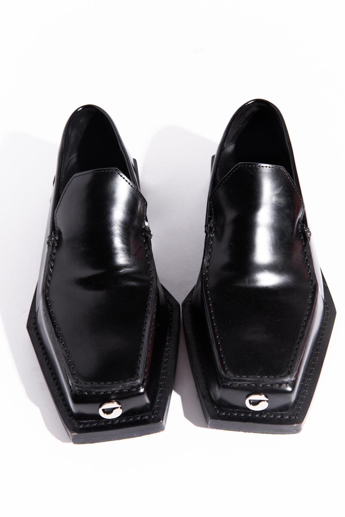 COPERNI Black Leather 3D Vector Loafers (Sz. 41)