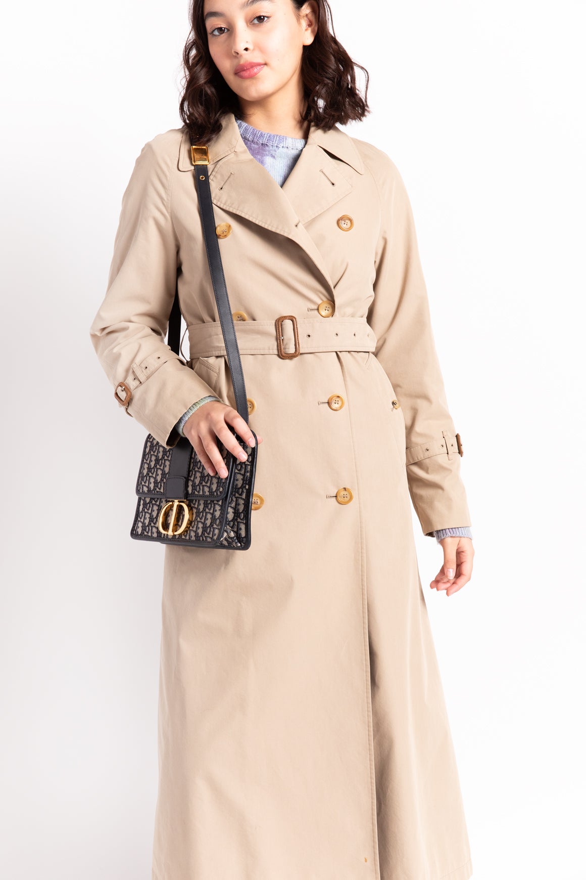 BURBERRY Khaki "Chelsea" Trench Coat