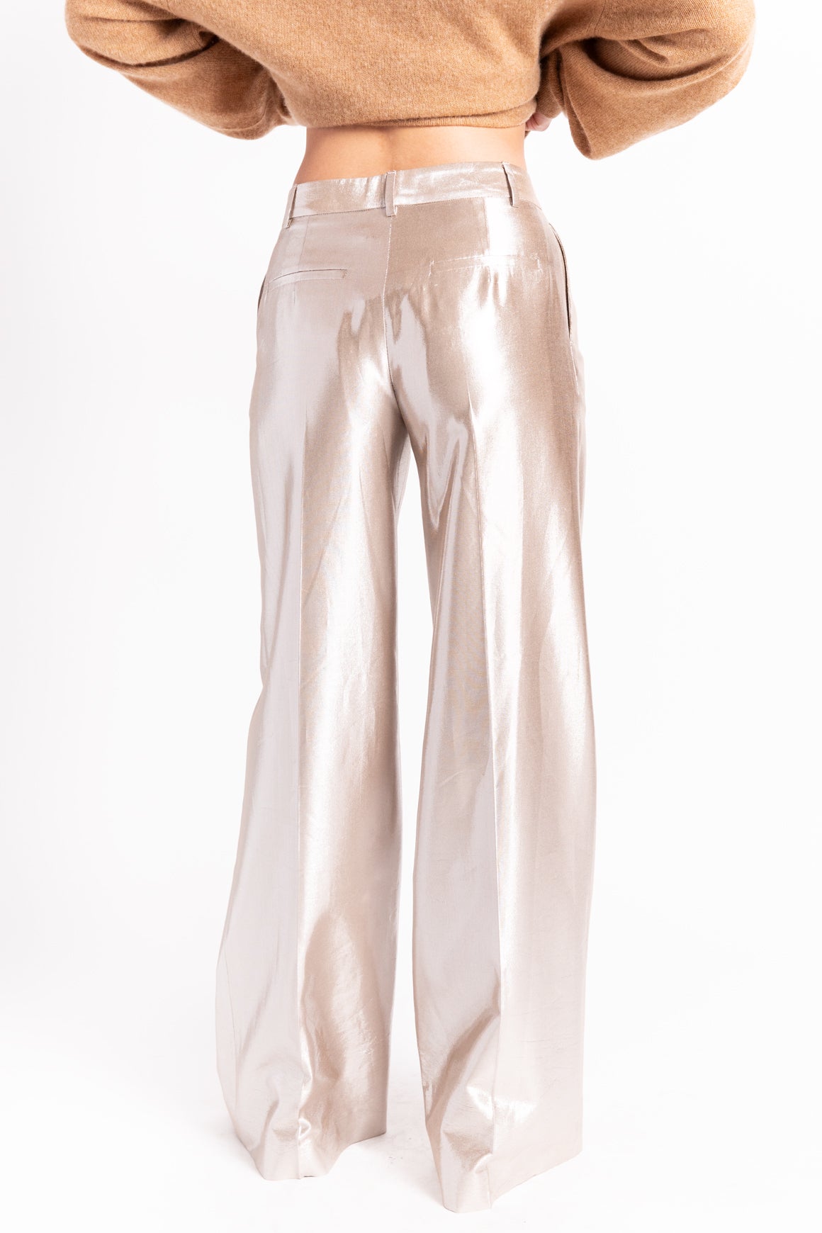 ALTUZARRA Champagne Wide Leg Trousers