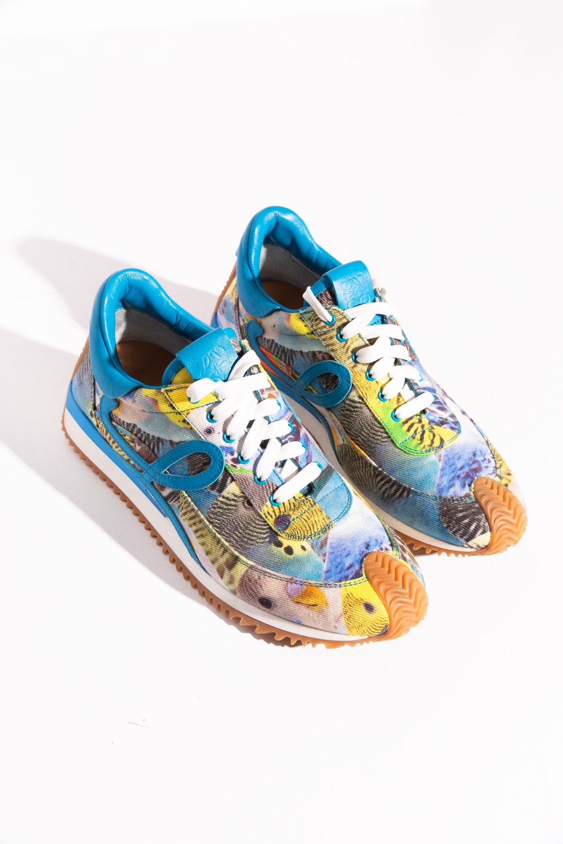LOEWE Tropical Bird Print Flow Runner Sneakers (Sz. 40)