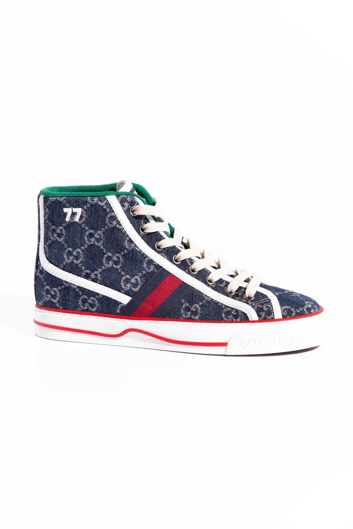 GUCCI Denim 1977 High Top Sneakers (Sz. 38)