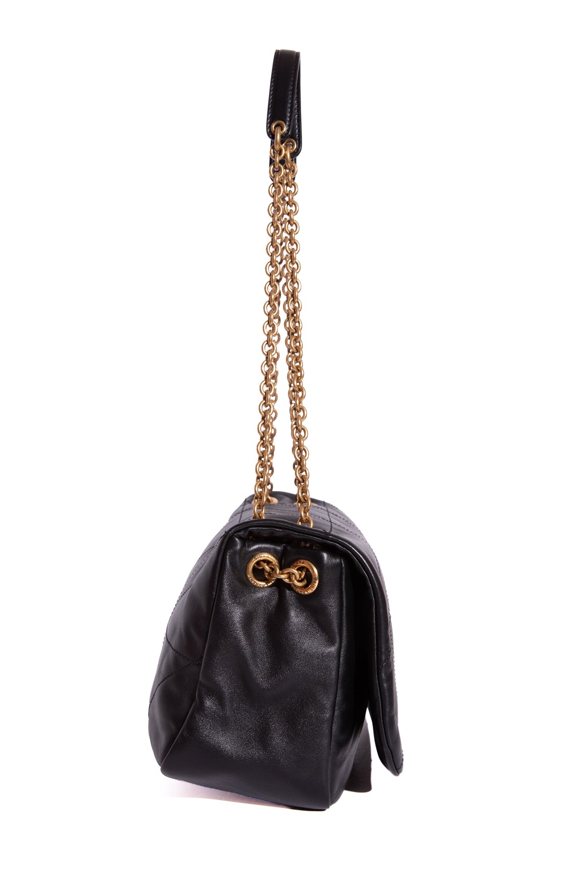 SAINT LAURENT Black Mini Jamie Patchwork Bag