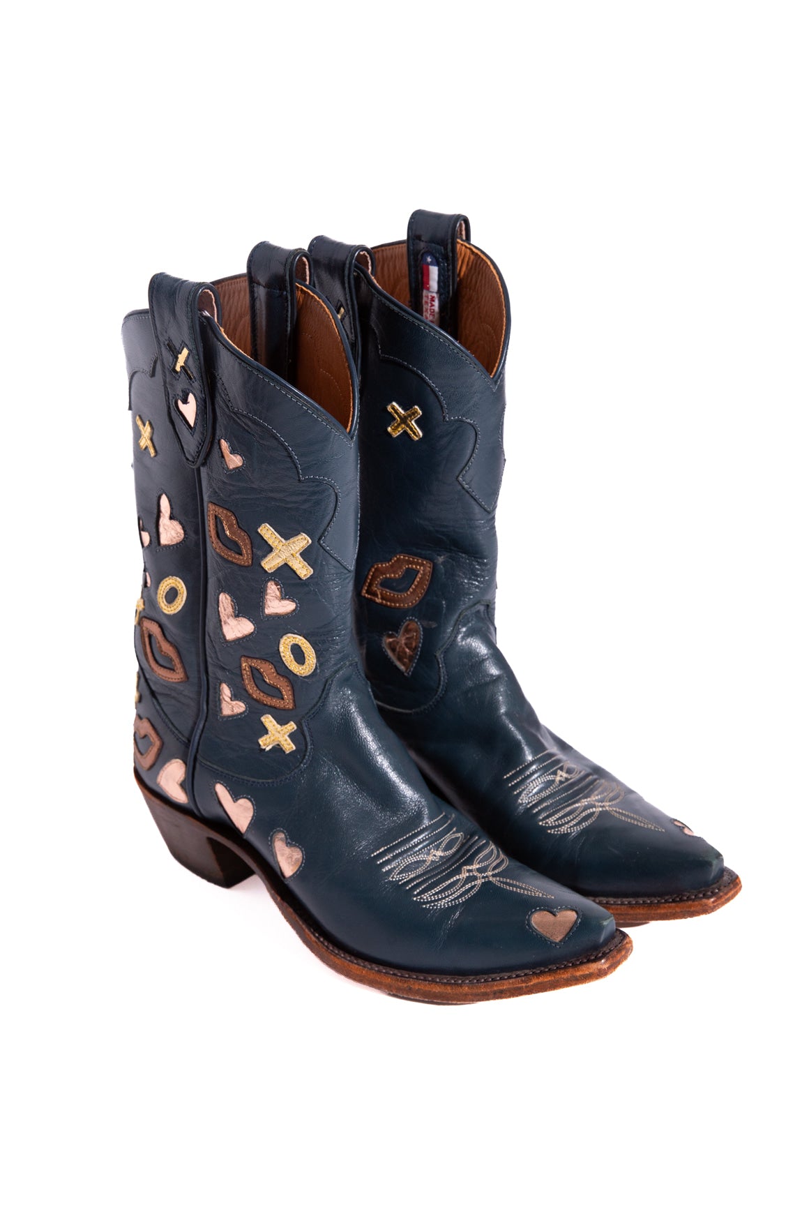 MIRON CROSBY Teal XO Western Boots (Sz. 8)