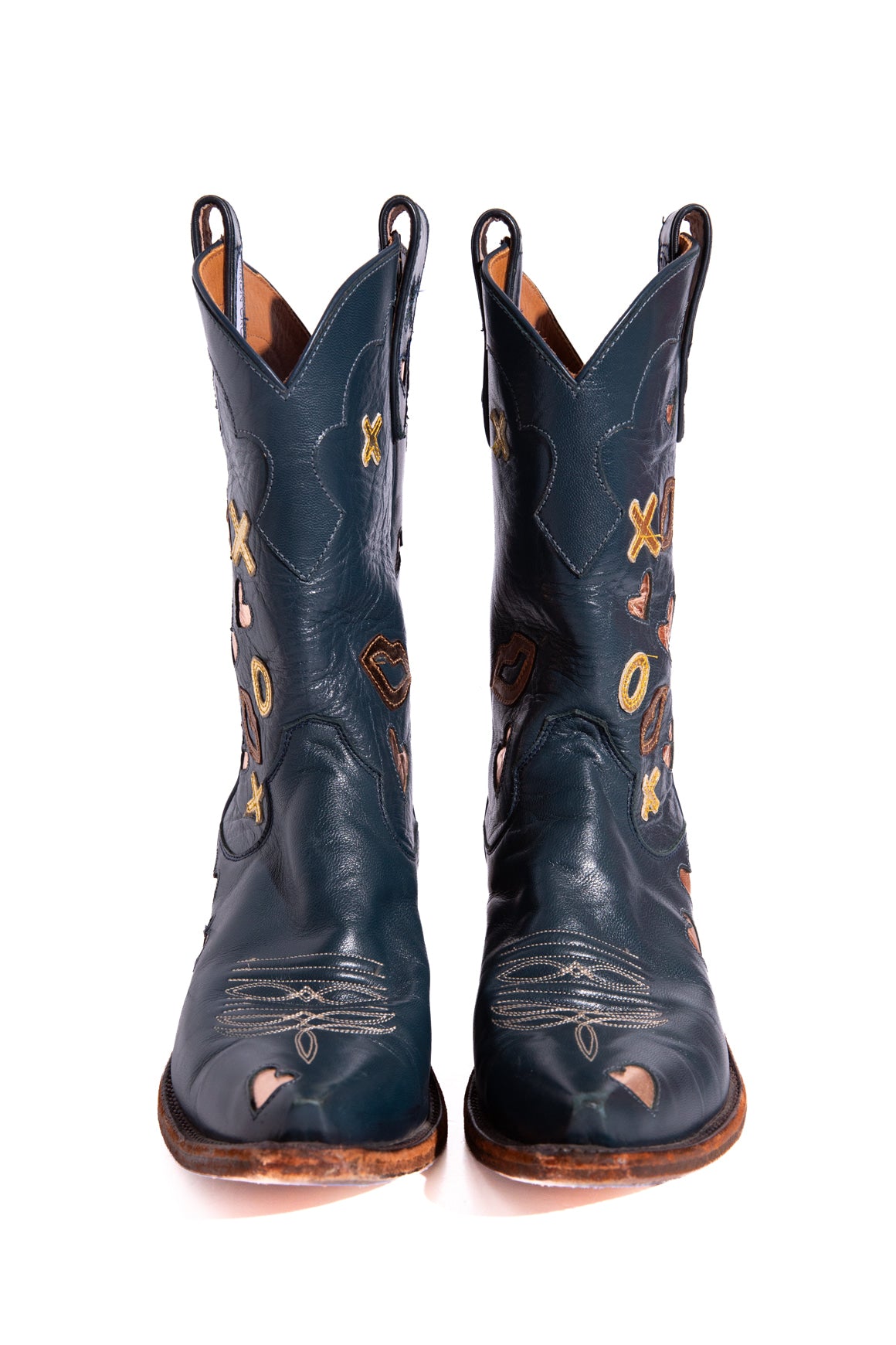 MIRON CROSBY Teal XO Western Boots (Sz. 8)