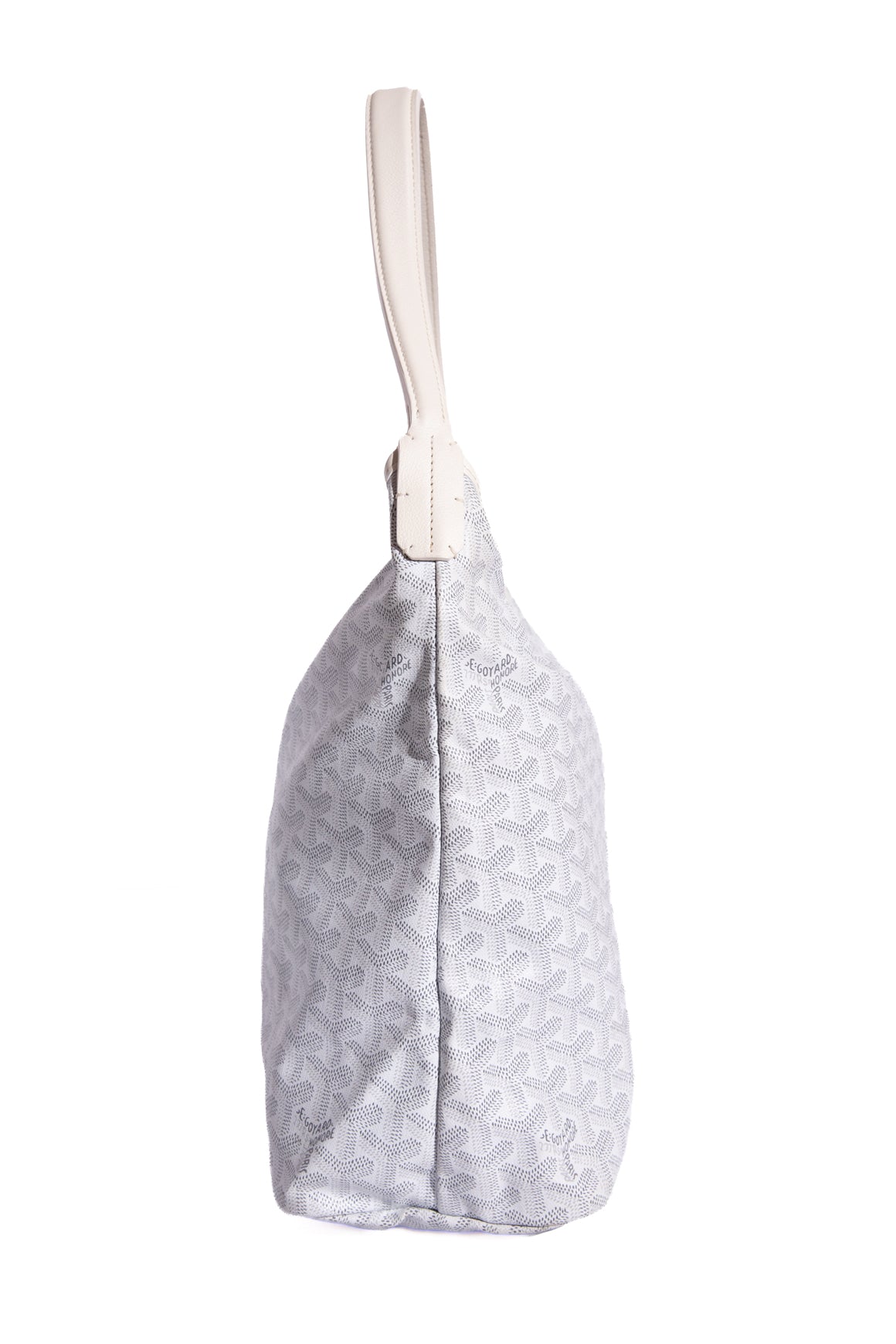 GOYARD White Boheme Hobo Bag