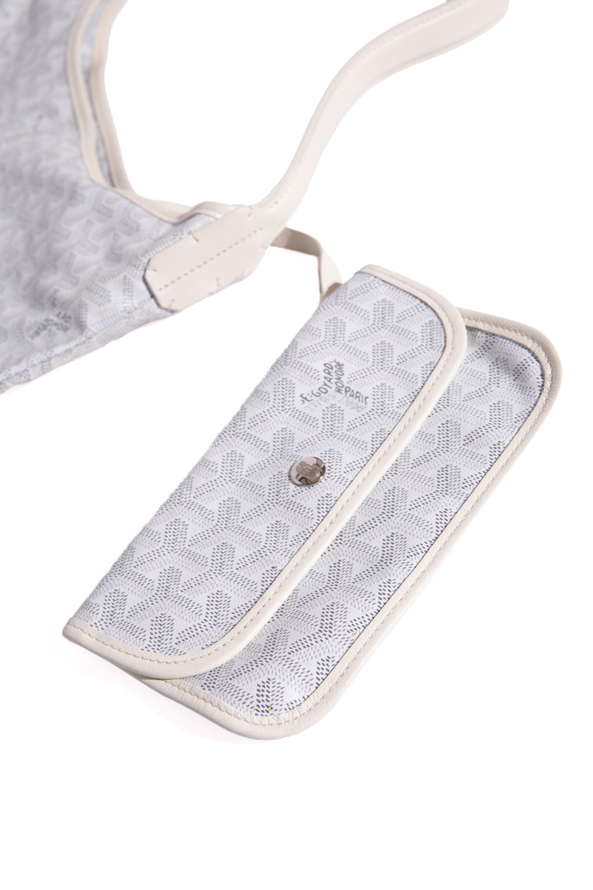 GOYARD White Boheme Hobo Bag