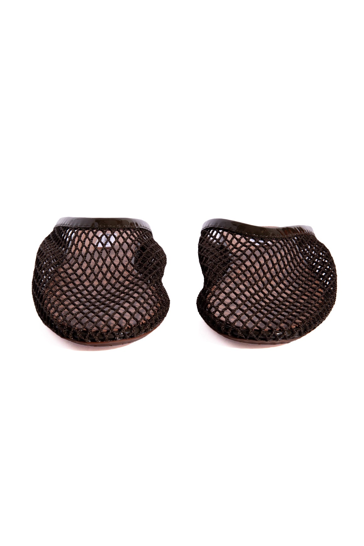 ALAIA Brown Mesh Mules (Sz. 37.5)