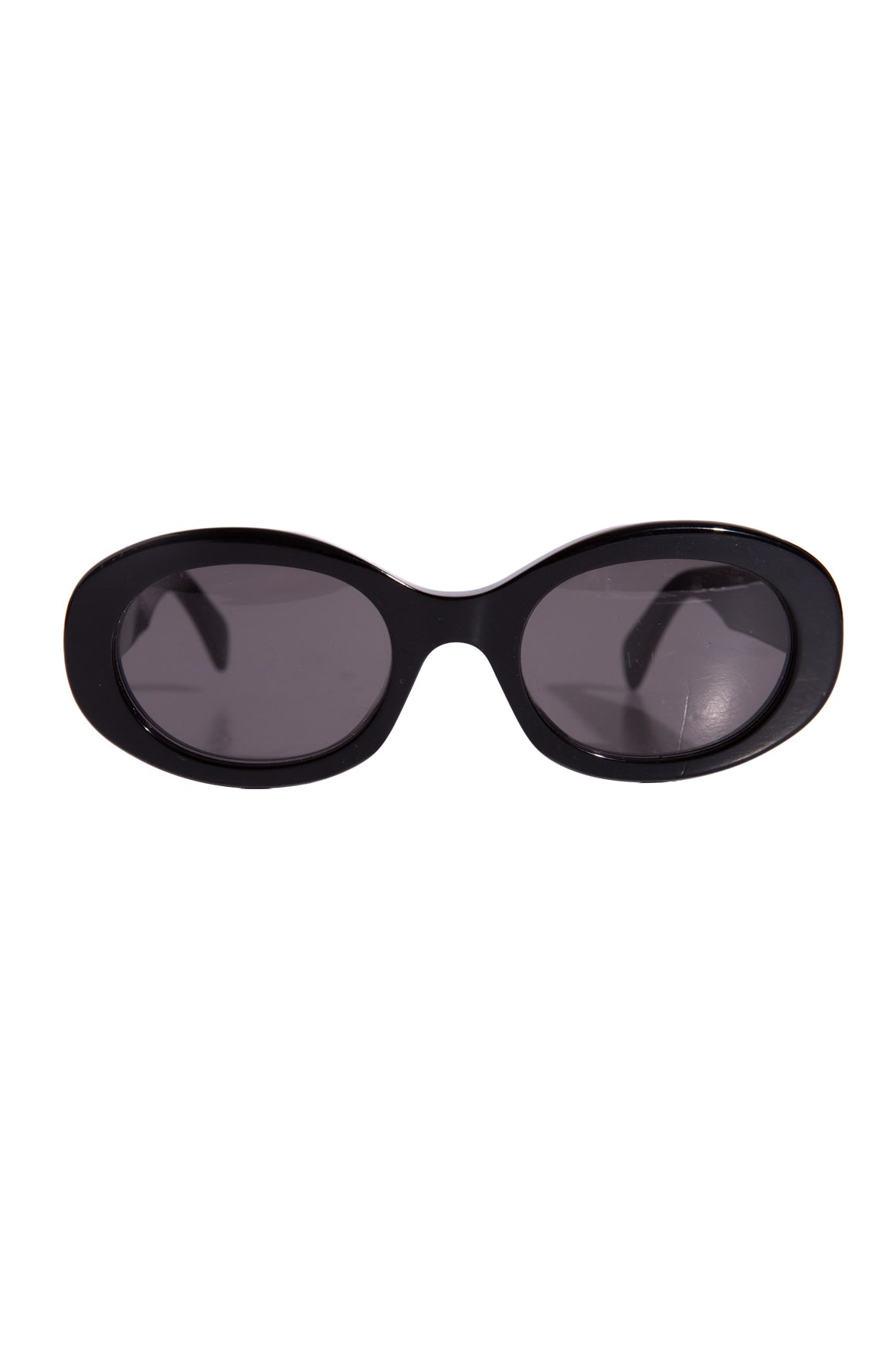 CELINE Black Oval Sunglasses