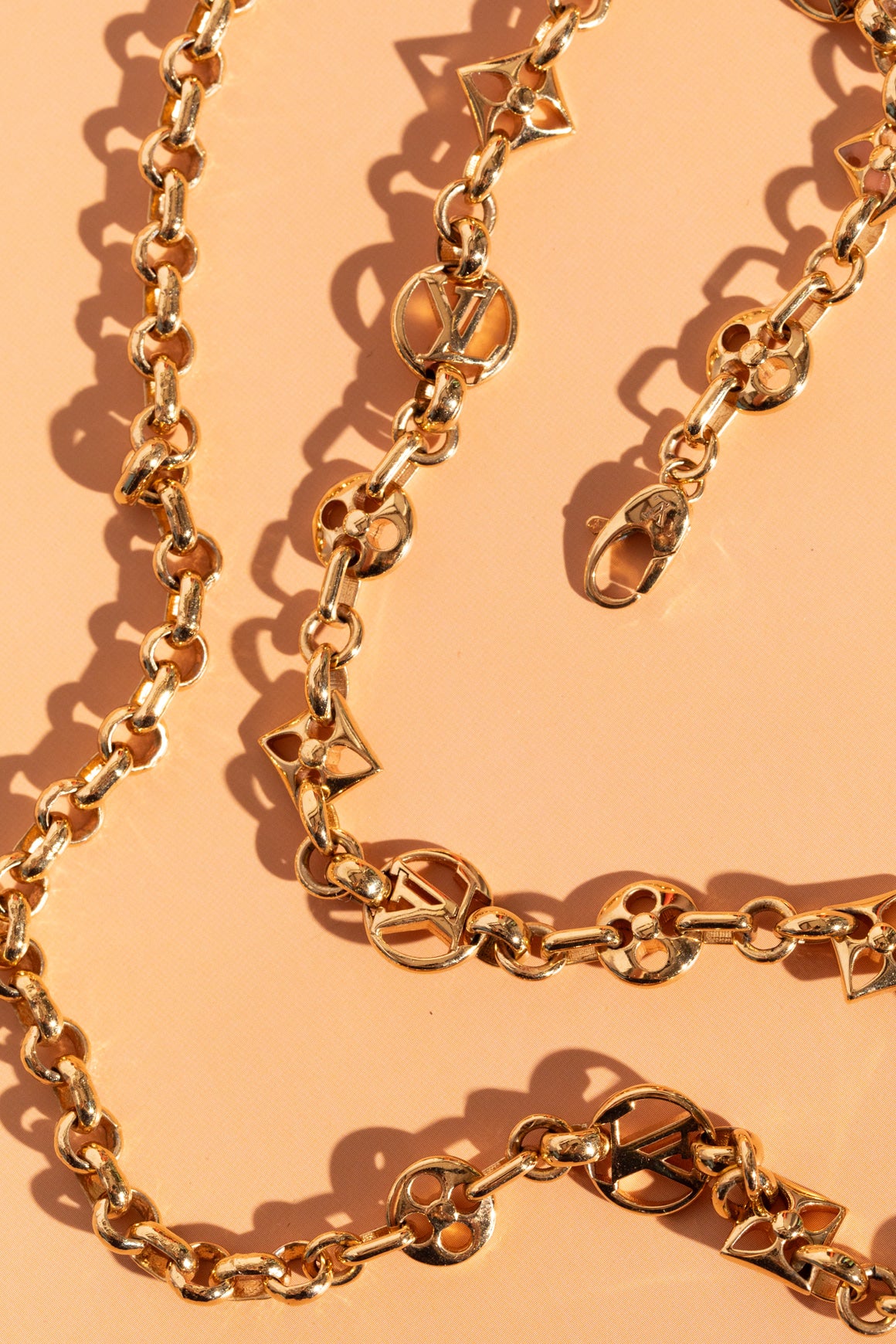 LOUIS VUITTON "Crazy In Lock" Chain Necklace