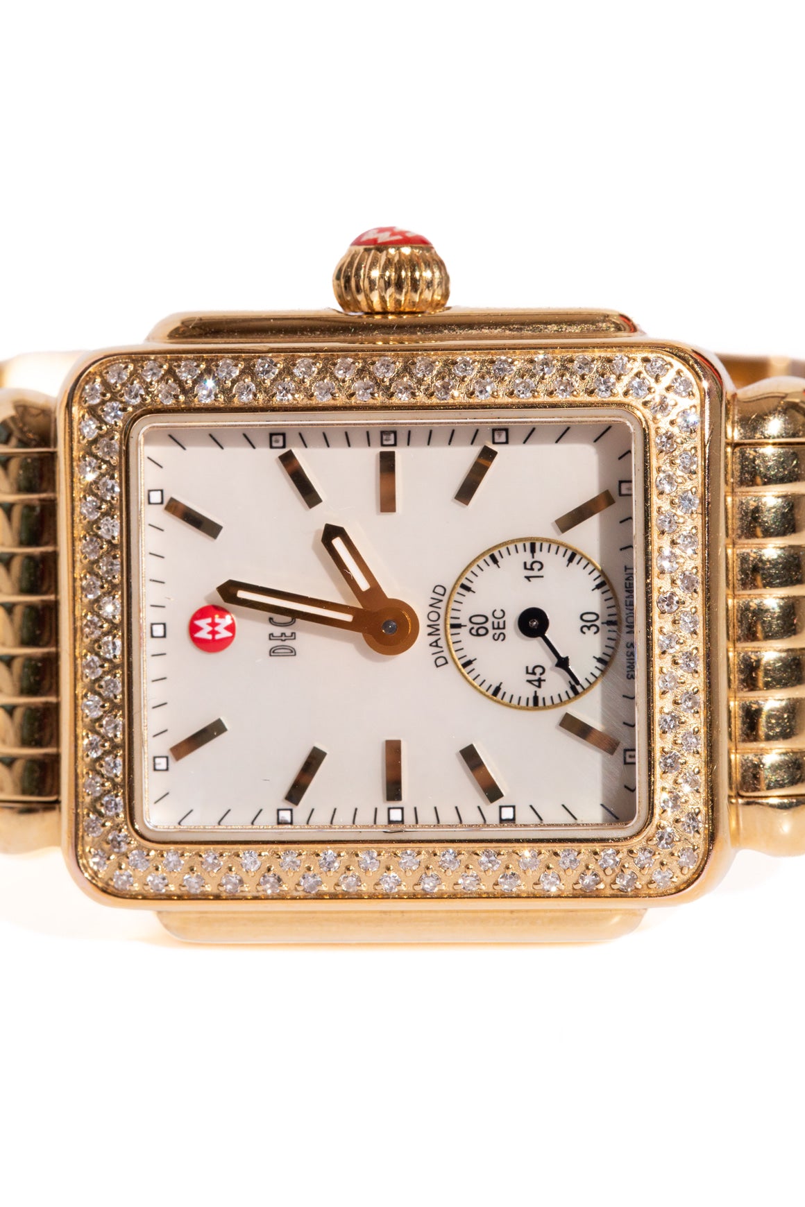 MICHELE Gold & Diamond Deco Watch