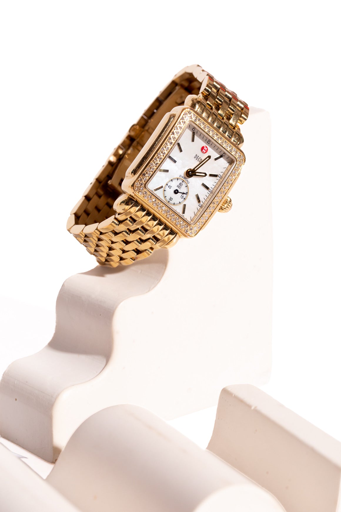 MICHELE Gold & Diamond Deco Watch