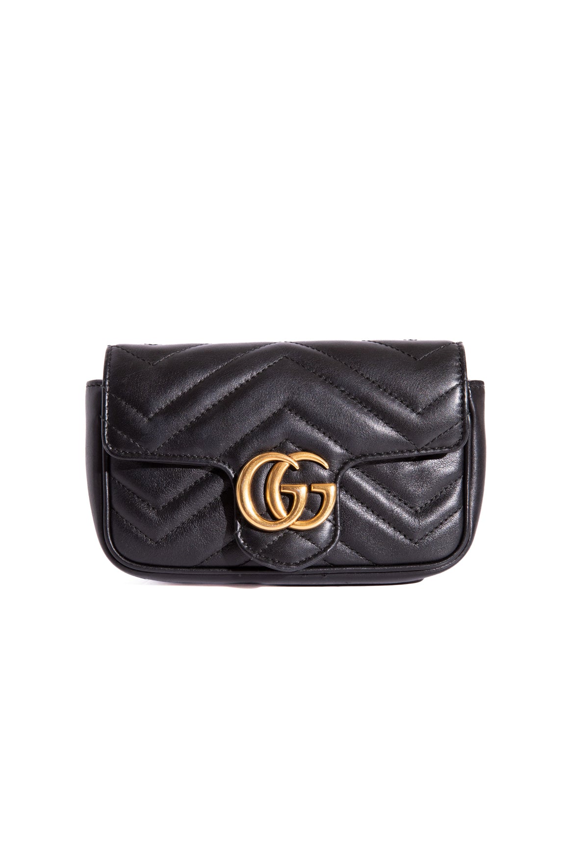 GUCCI Black Mini Marmont Mini Shoulder Bag