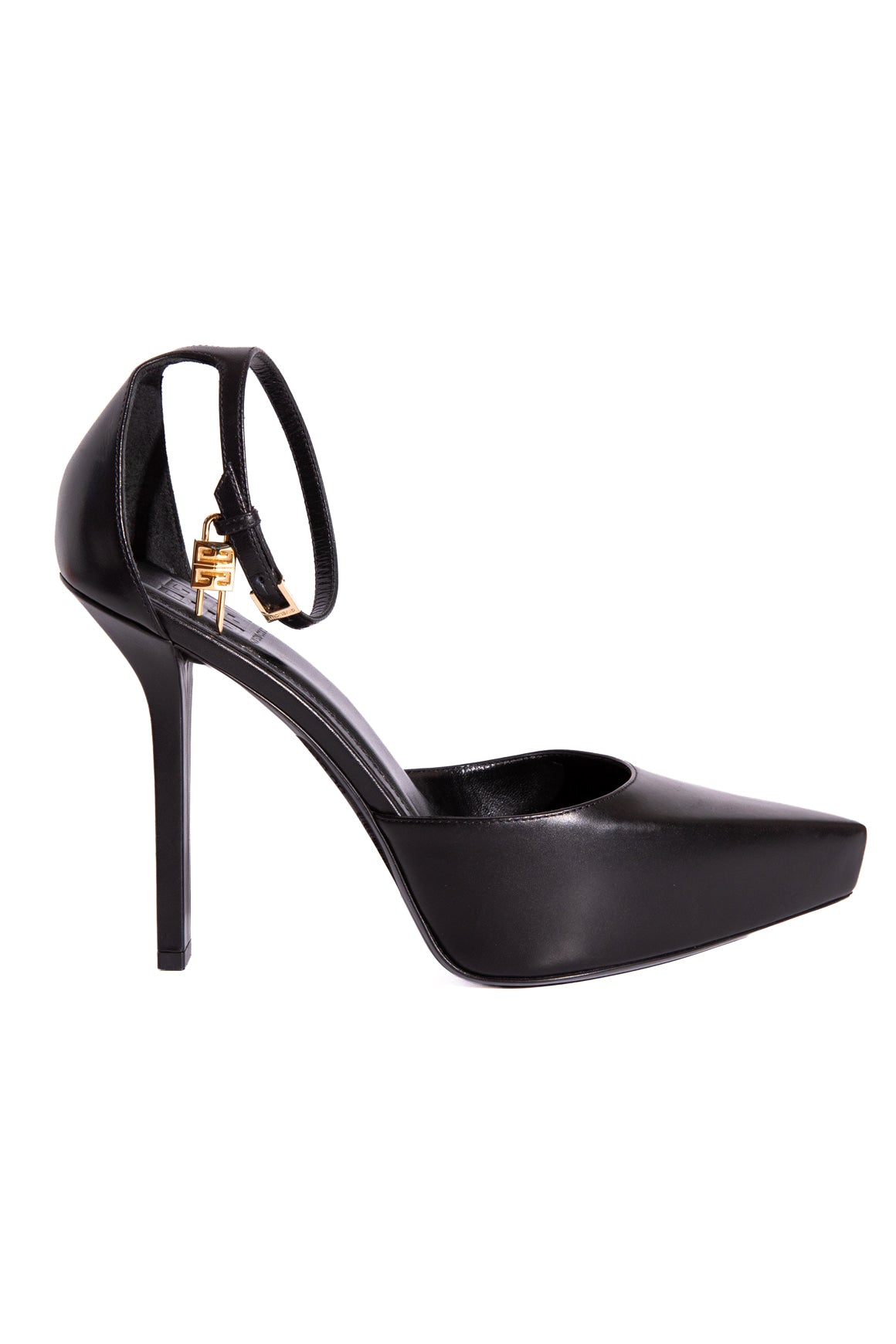 GIVENCHY Black Platform Shark Lock Pumps (Sz. 38)