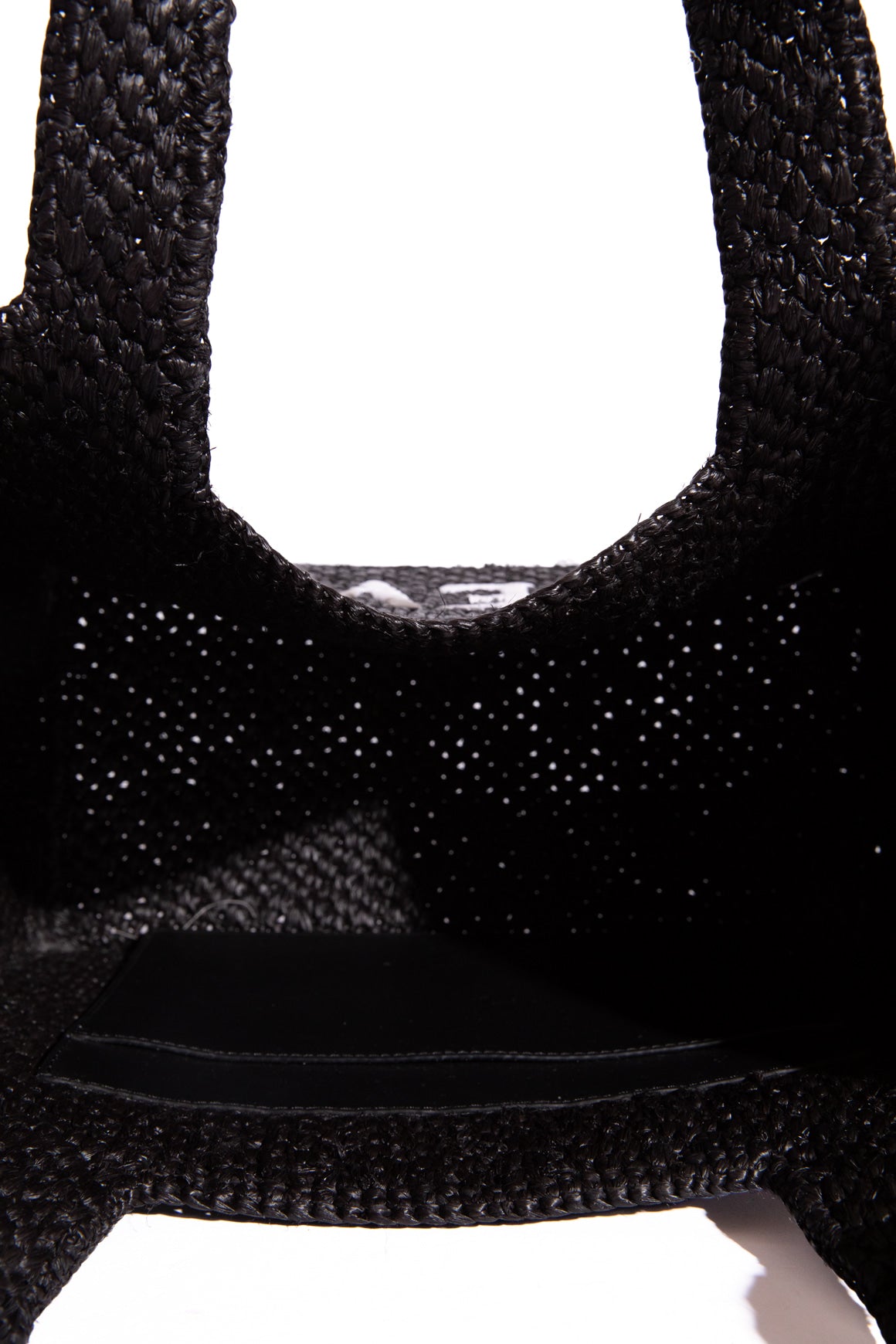 LOEWE Black Anagram  Front Raffia Tote