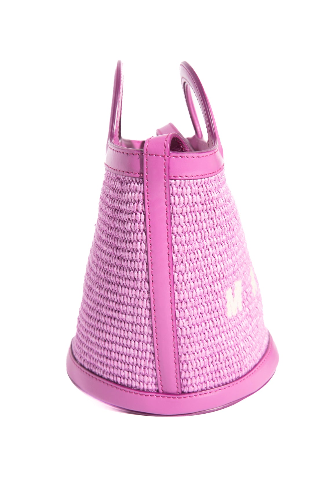 MARNI Purple Straw 'Tropicalia' Micro Tote