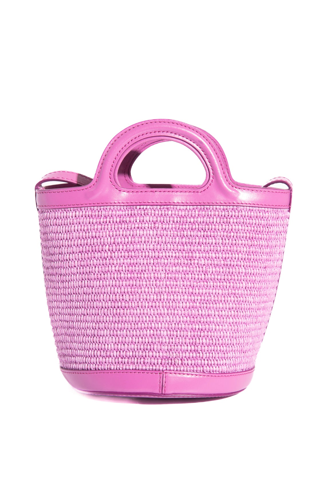 MARNI Purple Straw 'Tropicalia' Micro Tote