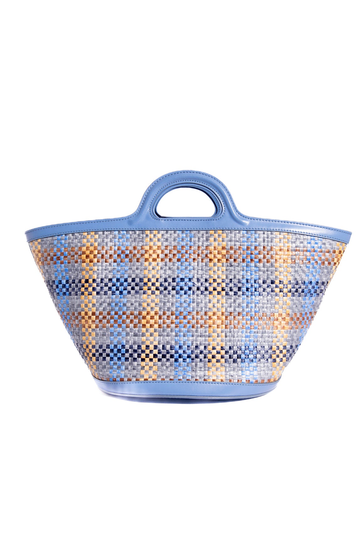 MARNI Blue Straw Tropicalia Bag - Small