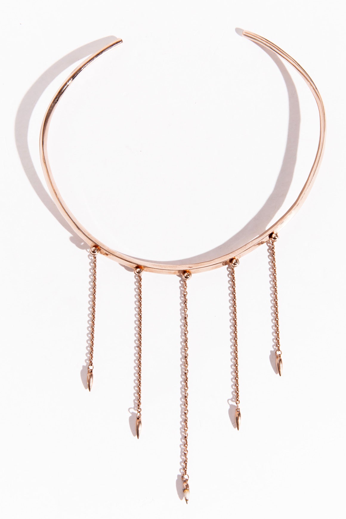 PAMELA LOVE Rose Gold Vermeil Pendant Charm Choker