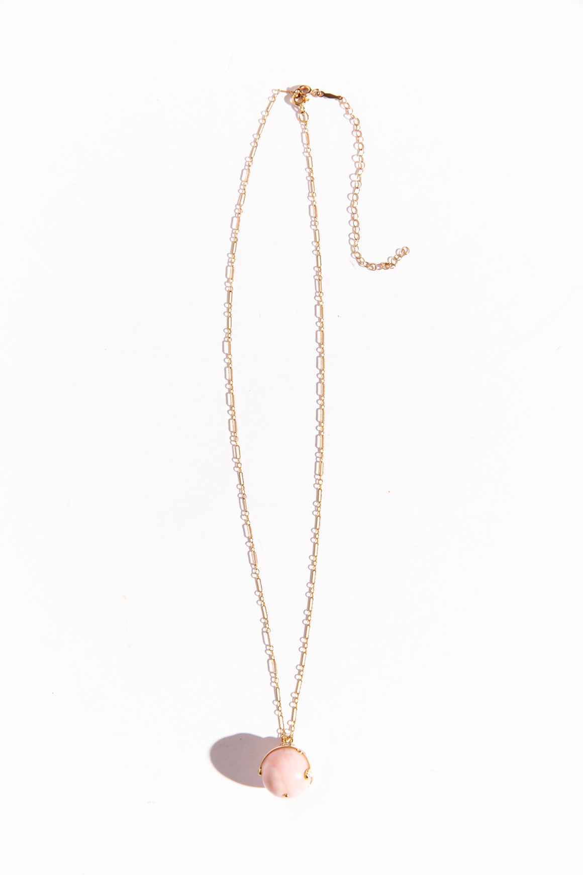 PAMELA LOVE 18k Gold & Pink Opal Diamond Pendant