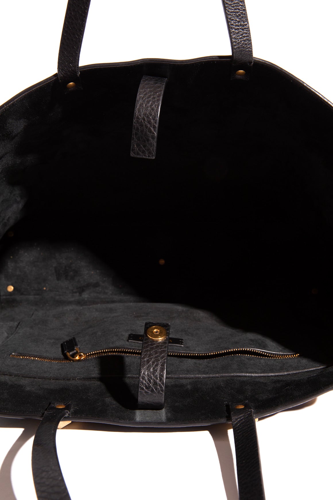 VALENTINO Black Large Rockstud Leather Roma Tote