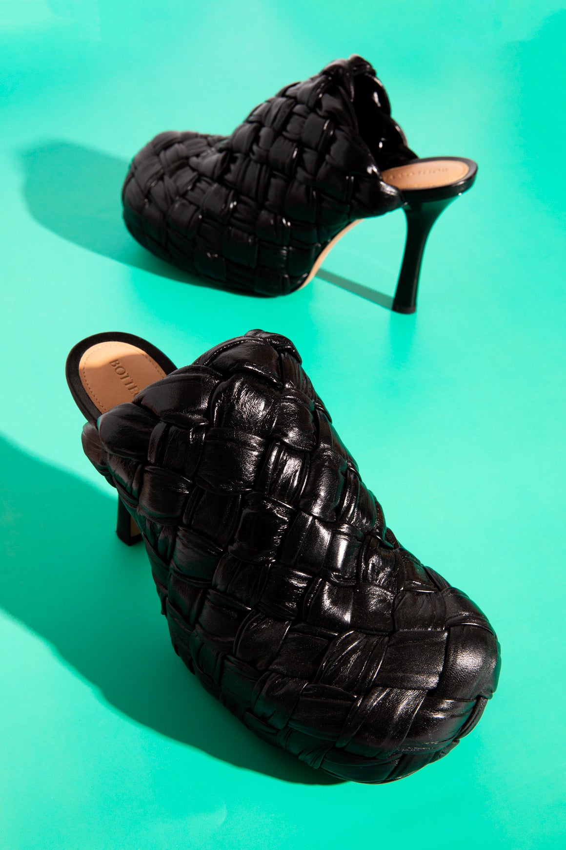 BOTTEGA VENETA Black 'The BOLD' Leather Mule (Sz. 37)