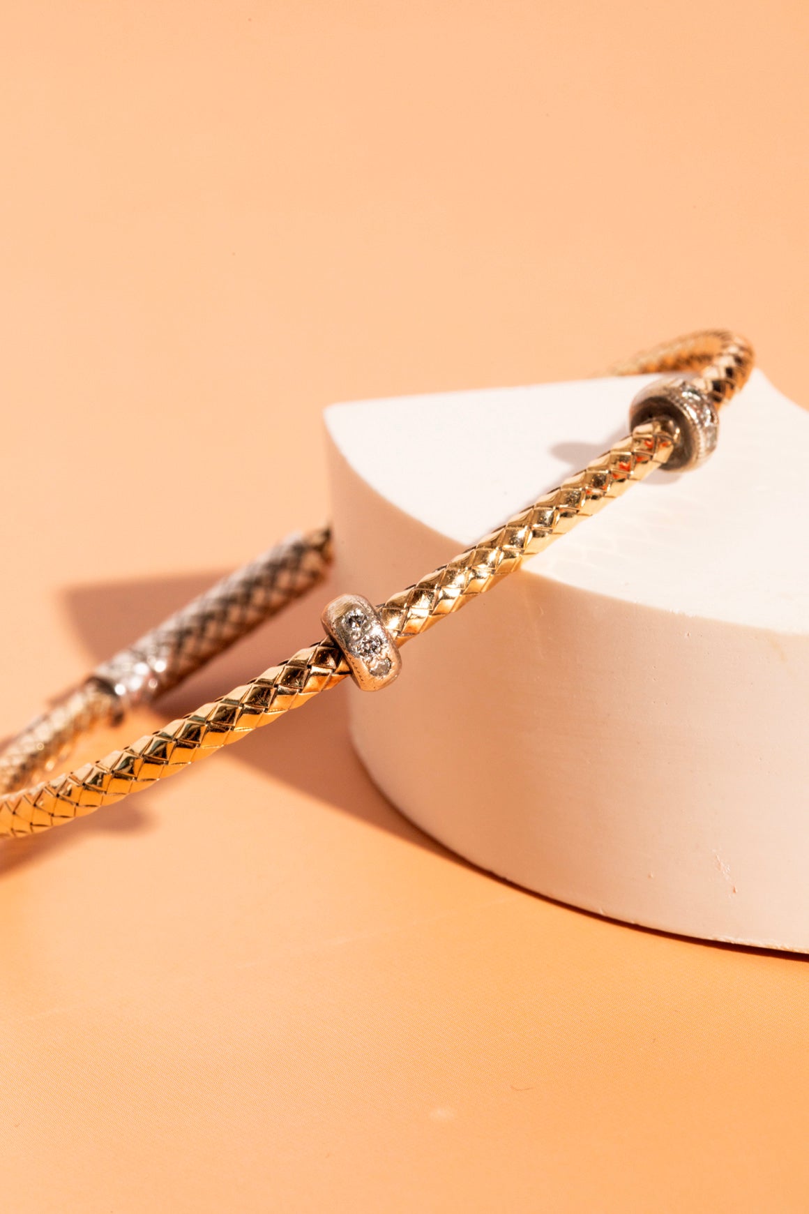 ALISA 18k + Sterling Silver Diamond Bracelet