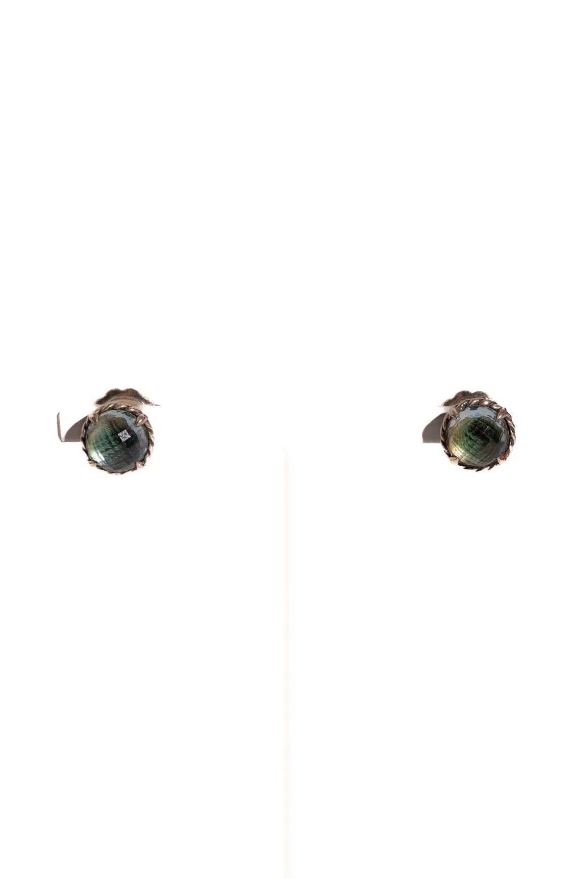 DAVID YURMAN Blue Topaz Chatelaine Studs